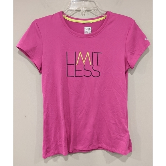 North Face Limitless Pink Short Sleeve T-Shirt Size Small - Picture 1 of 4